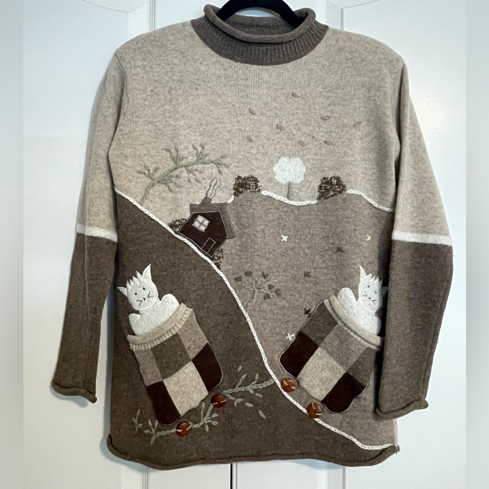 Rene Derby Lambswool Grandma Farm Sweater